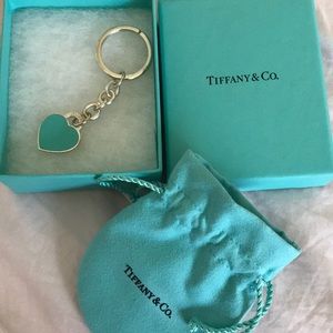 Tiffany K Co Heart Keychain